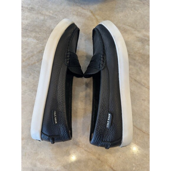 Cole Haan Womens Nantucket Loafer Size 5.5 Black Leather Flat Penny Boat - Picture 7 of 15